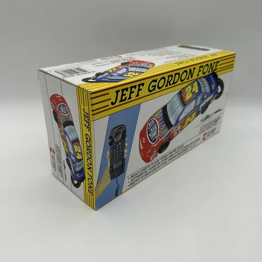 Columbia Tel-Com 1998 Jeff Gordon Fone #24 Racing Car Telephone w/ Box Phone